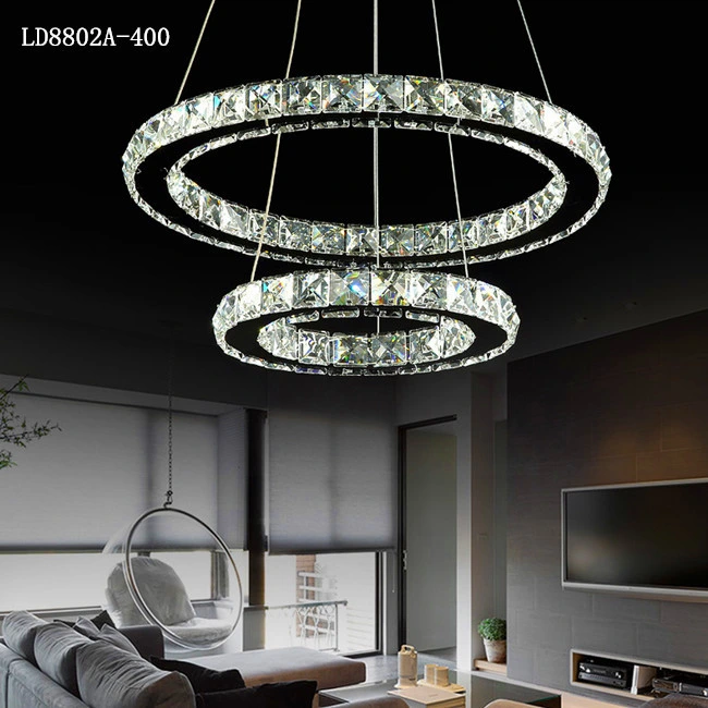 Modern Chandelier Light China Modern Nordic Stainless Steel LED Dining Room Lamp Office Living Room Chandelier Middle Pendant Light