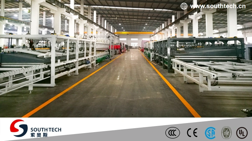 Southtech General Flat/Bending Glass Energy Saving Processing Machine with Air Convection System