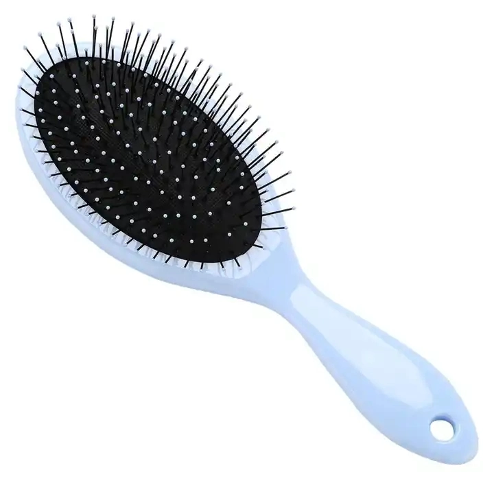 Factory Custom Logo Soft Nylon Bristle Detangling Logo Plastic Wet Hair Brush