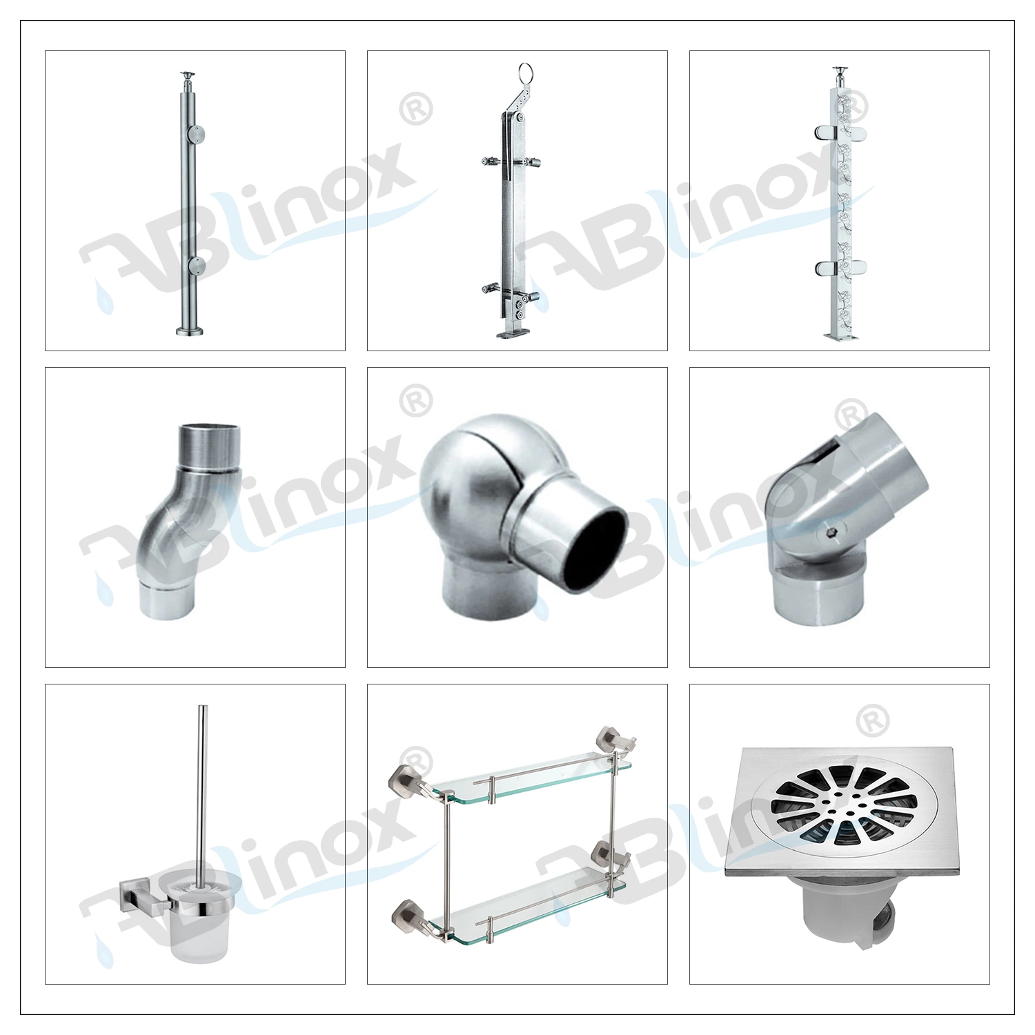 Stainless Steel 304/316 Basin Mixer Cold Hot Faucet Inox Tap Hardware Supermarket