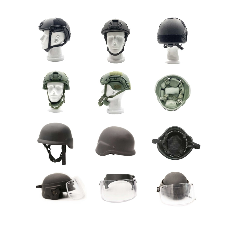 Hoch ballistischer Performance Nij 0101,06 zertifizierter taktischer Helm mit Aramid/PE-Zertifizierung Kugelsicherer Helm