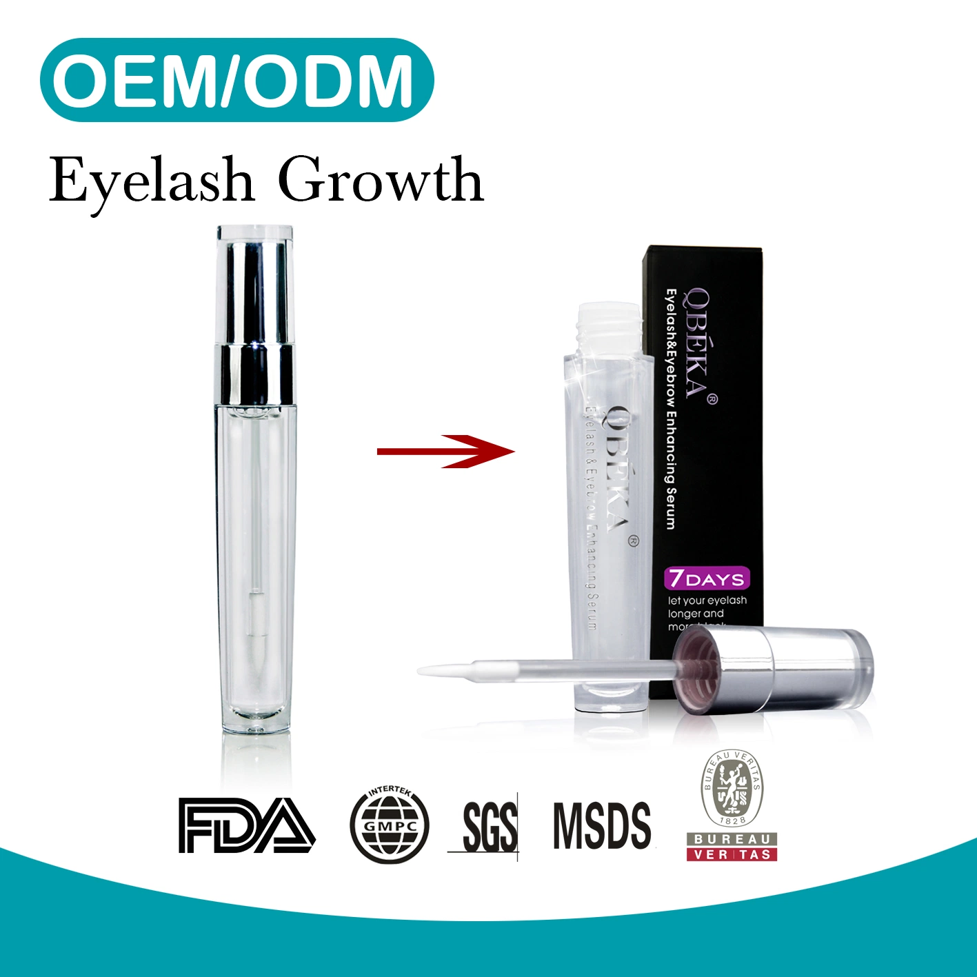 Top Eyelash Growth Lotion Lengthening Natural OEM Hormone-Free