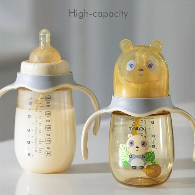 Cute Bear Milk Bottle Hot Sale Wide Caliber Anti-Flatulence Baby Feeding Bottle