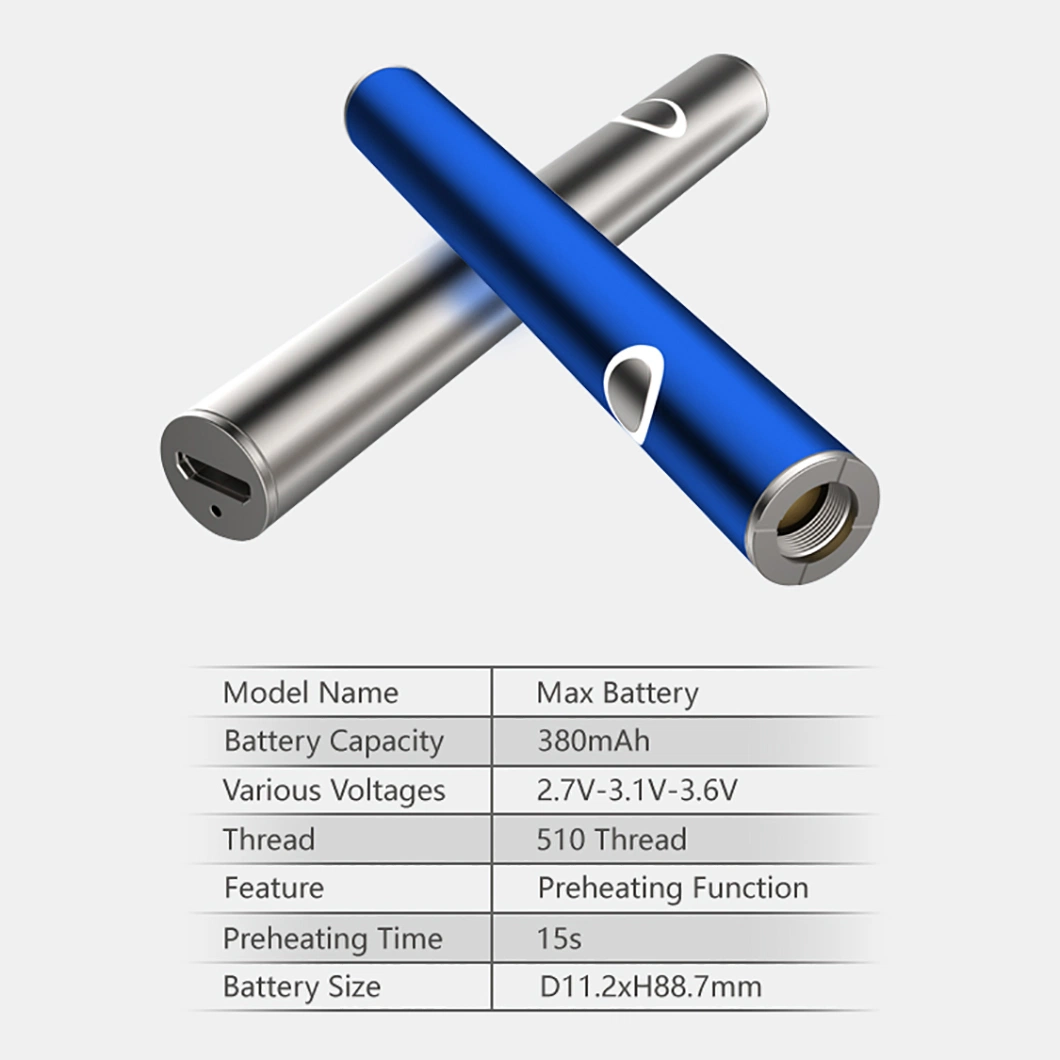 Itsuwa Vapor Wholesale/Supplier Smoking Accessories Max Rechargeable Battery