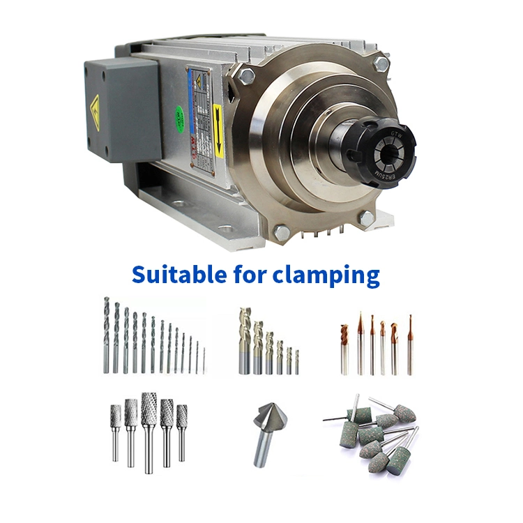 Luftgekühlter Drehstrom CNC-Fräsen-Elektrospindelmotor mit 3kw ER32 3000rpm