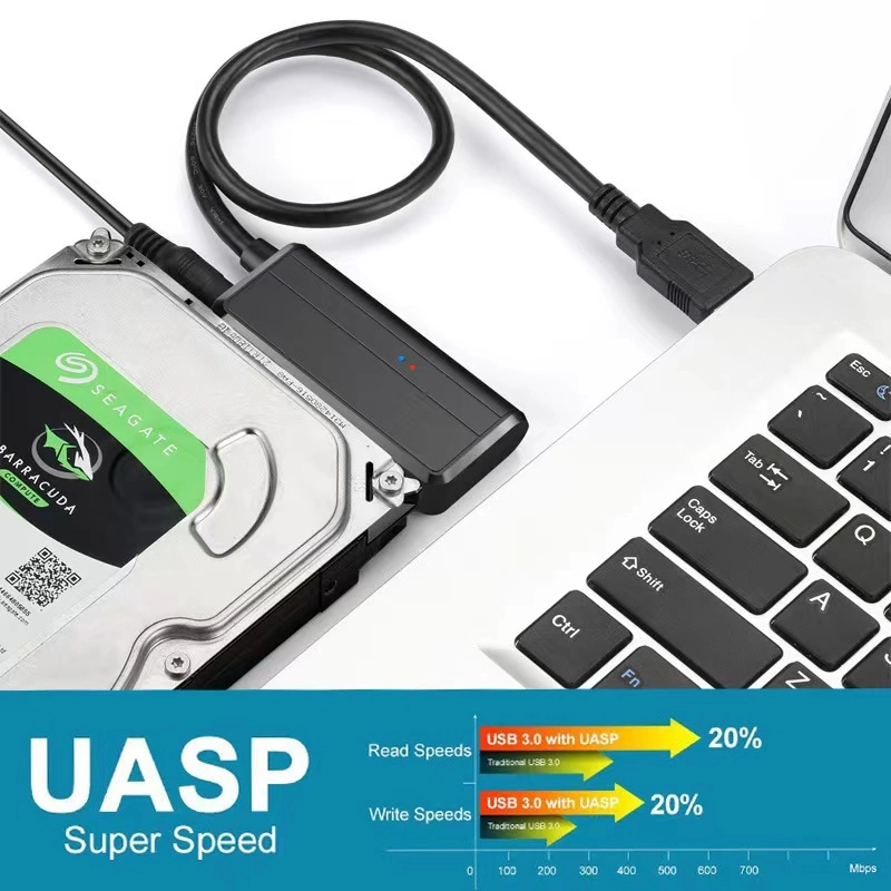 SATA de ângulo ao cabo adaptador USB 3.0 para unidade de disco rígido de 2,5 polegadas