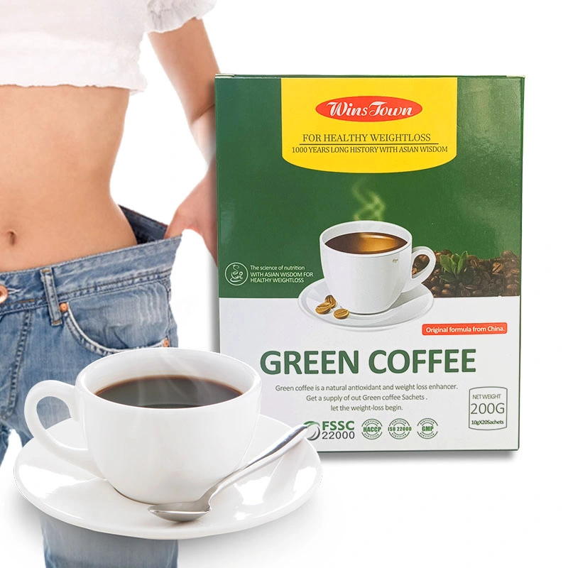 Organic Natural Herbal Strong Effective Lose Weight Burn Belly Fat Skinny Detox Slim Green Coffee with Ganoderma