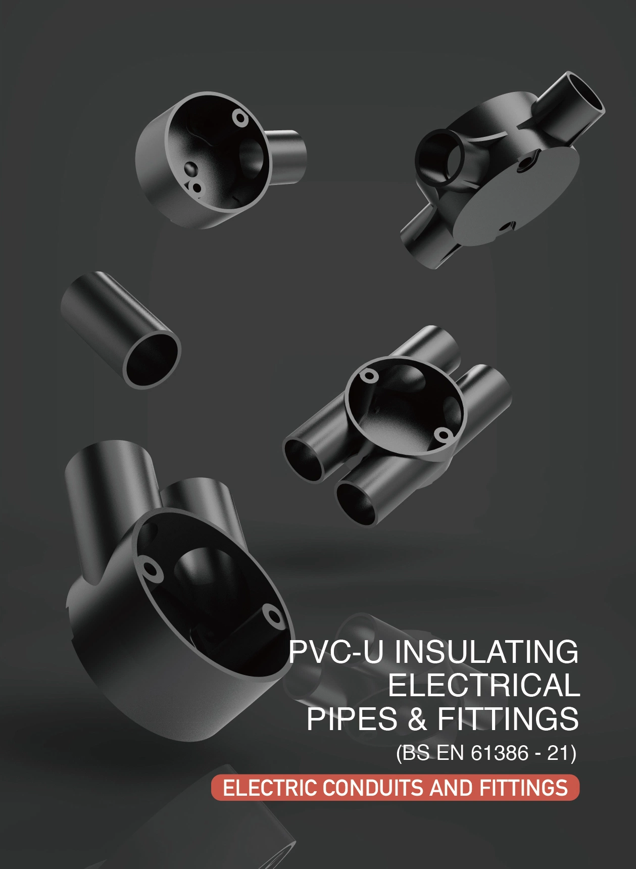 Era BS En61386-21 أنظمة الأنابيب PVC القنوات وتركيبات H-4 الطريق H