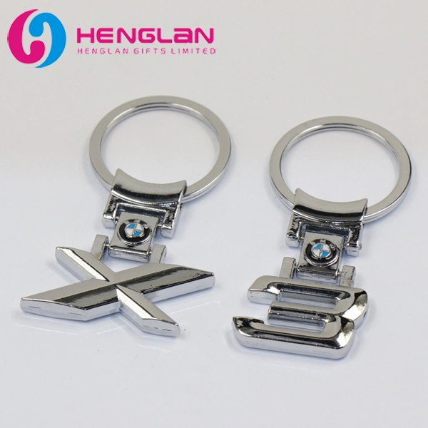 Silver Plated Metal Alloy BMW X1 Keyring for Promotional Car Logo Keychain Gift (HL-KC133)