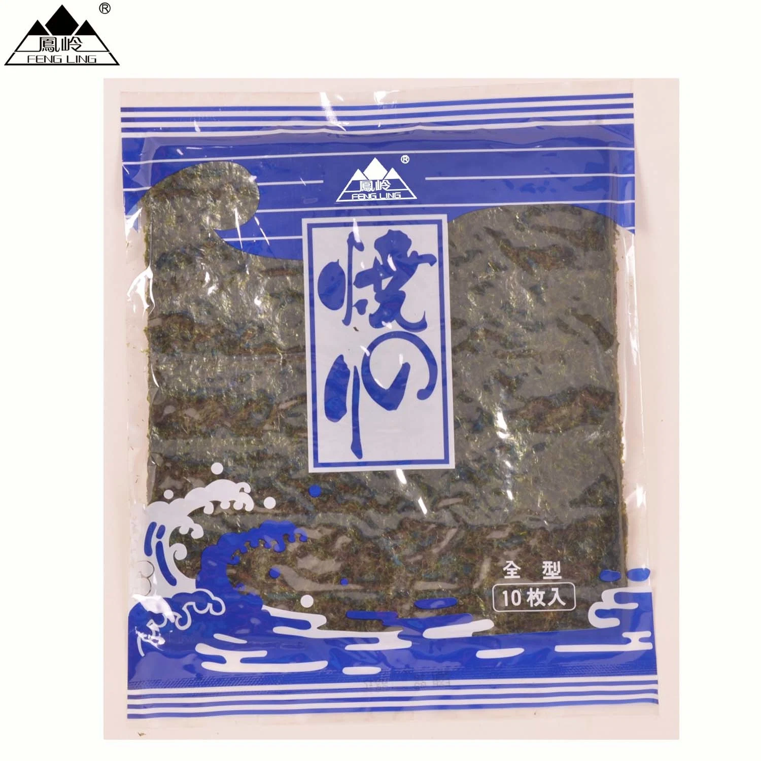 Marca Fengling Nori Folhas de algas-10folhas/tipos de Especificações/Fornecedor nori