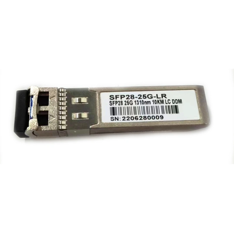 A SFP28 25g Lr 1310 nm Conector LC duplex transceptor SMF Ddm Módulo de Fibra Óptica 10km