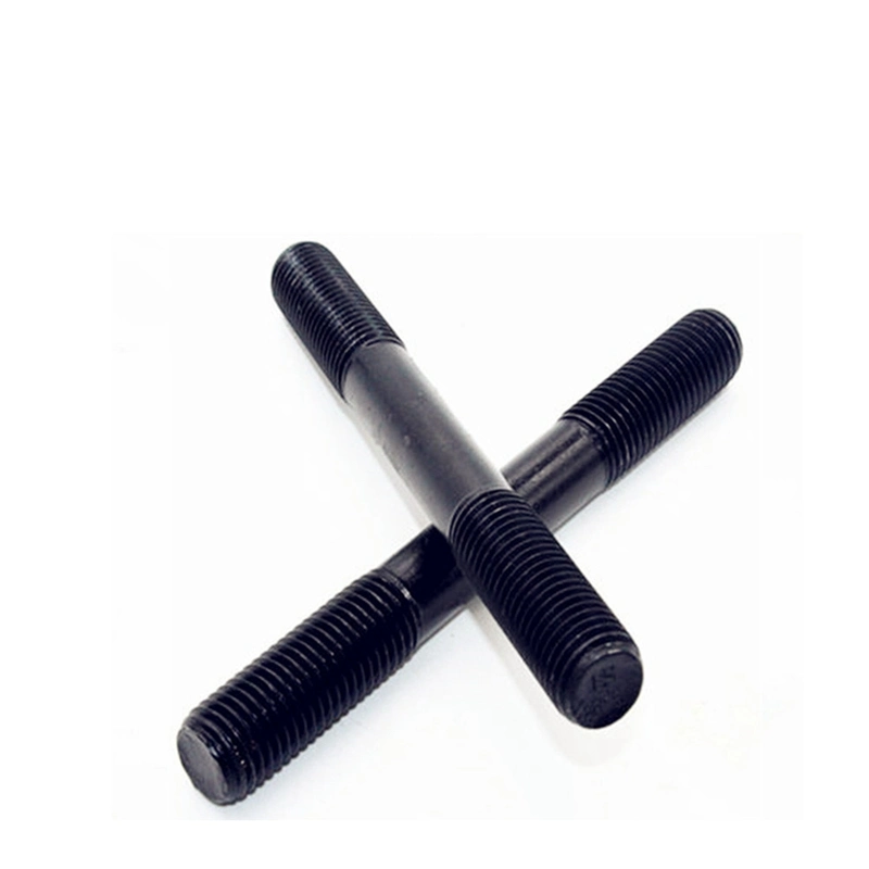 Stud Bolt with Double Ends Black Oxide Partial Threads 3/8 1/2 5/8