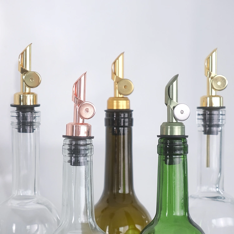 Free Sample Drip Stop Wine Poures Weighted Stainless Steel Pourer for Alcohol Spouts Bottle