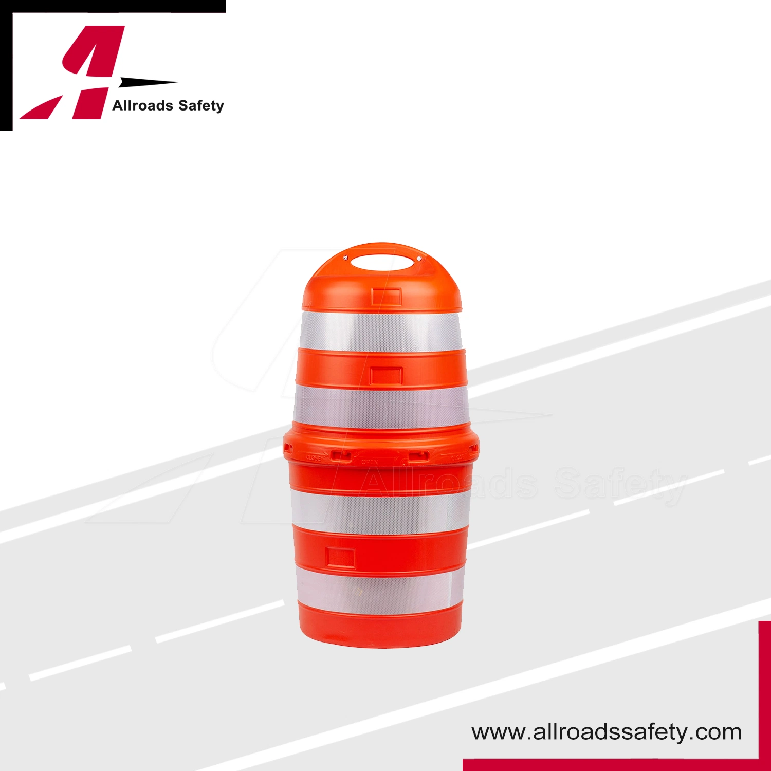 110cm Orange Traffic Marking Barrel for Crowd Control