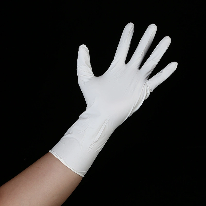 High quality/High cost performance White Disposable Gloves Powder Free Non Sterile Nitrile Examination Gloves