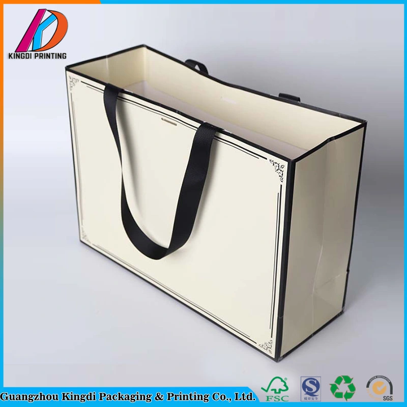 Luxury Silk Handle Shopping Paper Gift Bag Packaging