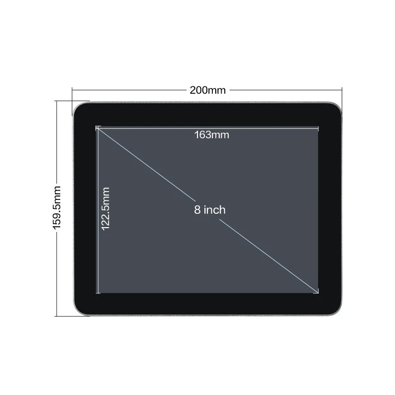 Cheap 8 Inch Capacitive Touch Screen Panel All in One PC