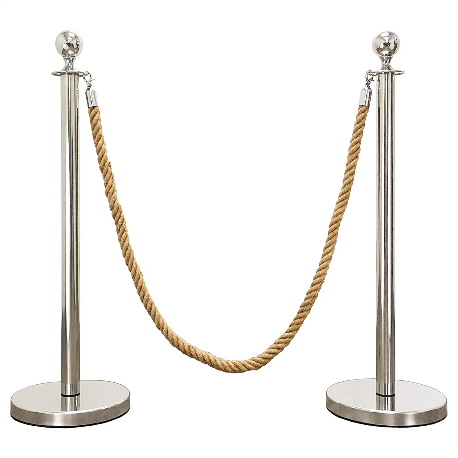 معرض متحف كروم ستانلس ستيل بوست وبارير روب stanchiones