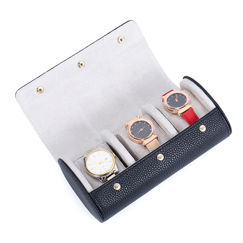 Wholesale Custom Logo Portable Watch Box High-End Leather Watch Storage Box Gift