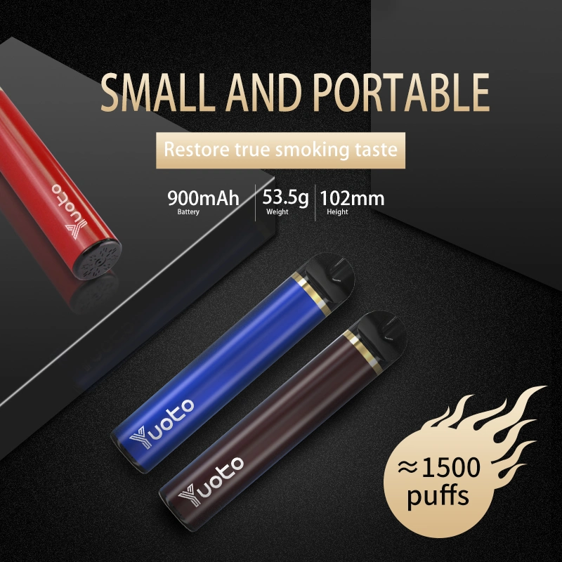 Product of Shenzhen China Fruit Flavour 900mAh Youto 1500 Puff Wholesale/Supplier Disposabl Vape Ecig