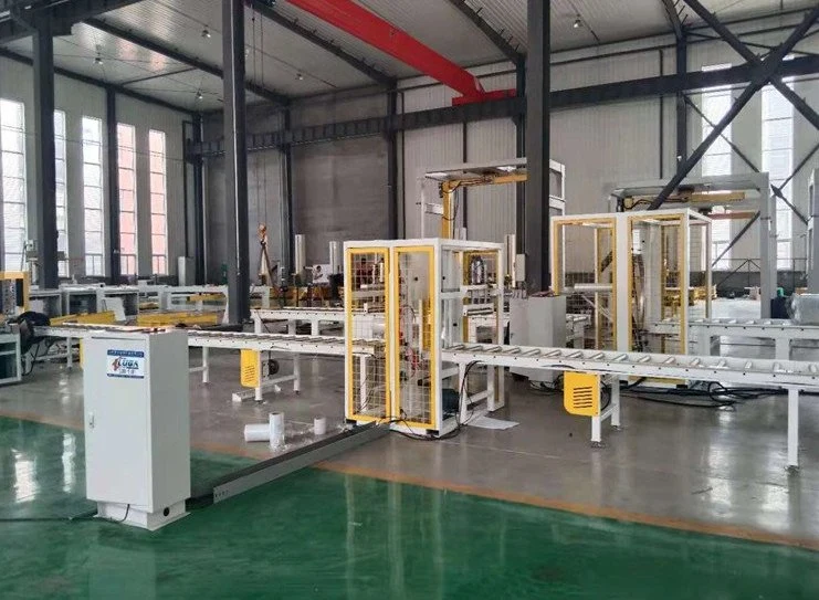 High quality/High cost performance Intelligent Online Fully Automatic Pallet Wrapping Machine with Slewing Ring Turntable