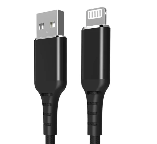 كبل USB من نوع C89 مصنوع من النايلون Braid 2.4A Data لجهاز iPhone iPad iPod