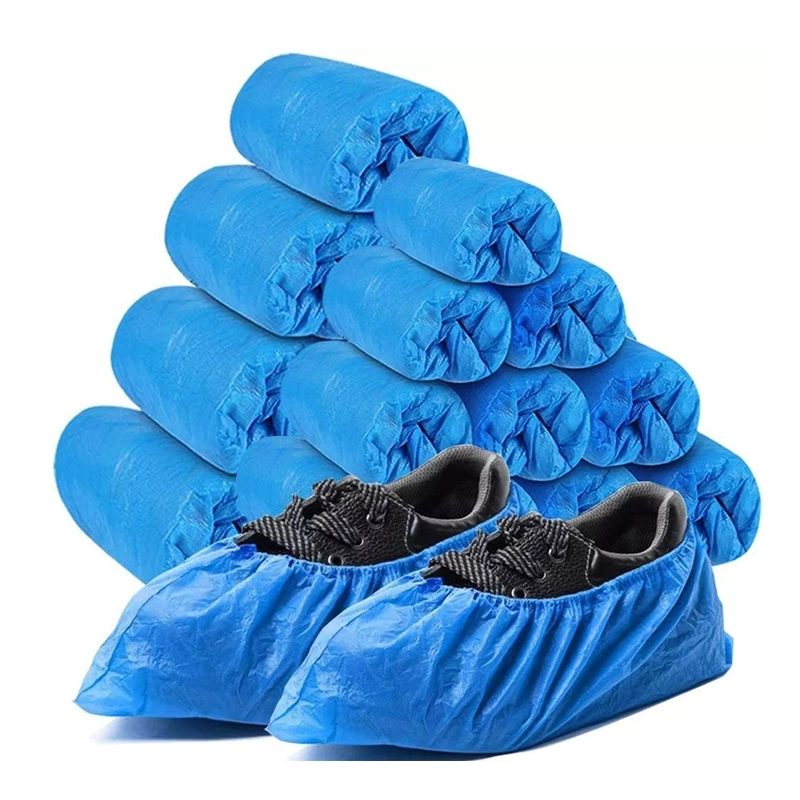 Disposable Waterproof Non Skid Rain Shoecover Anti Slip PE Shoe Cover