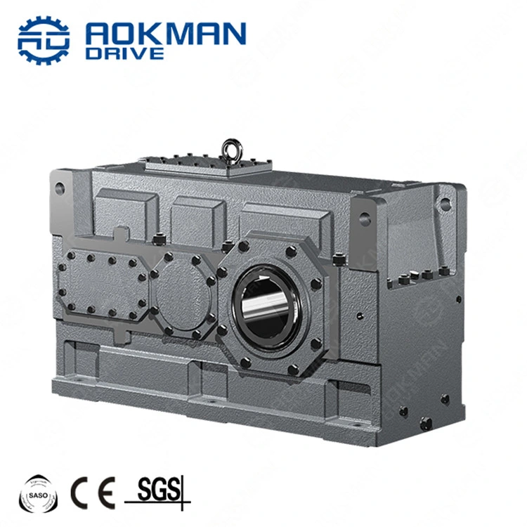 Right Angle B Series Industrial Gearbox with Solid Shaft