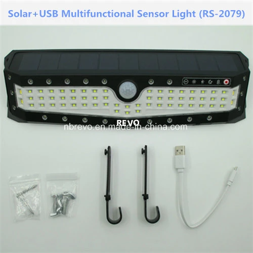 Multifunctional Solar+USB Emergency Light (RS-2079)