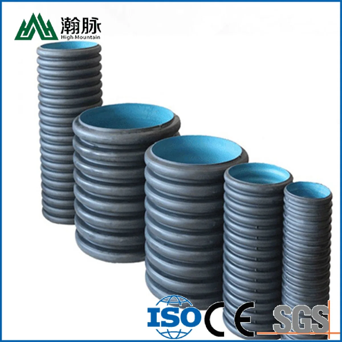 110mm Plastic Culvert Pipe PE Single Wall Piping Irrigation Tubes