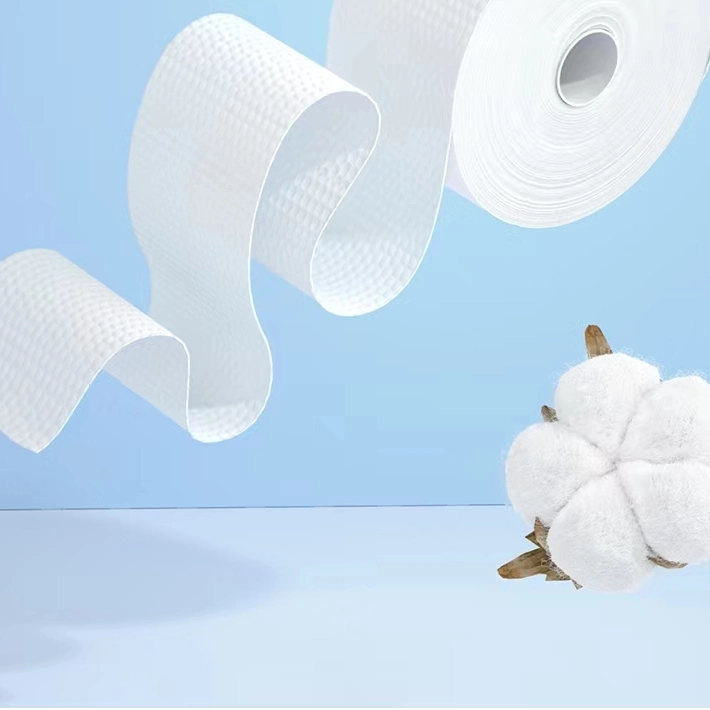 100% Cotton Spunlace Nonwoven Used for Disposable Washcloth