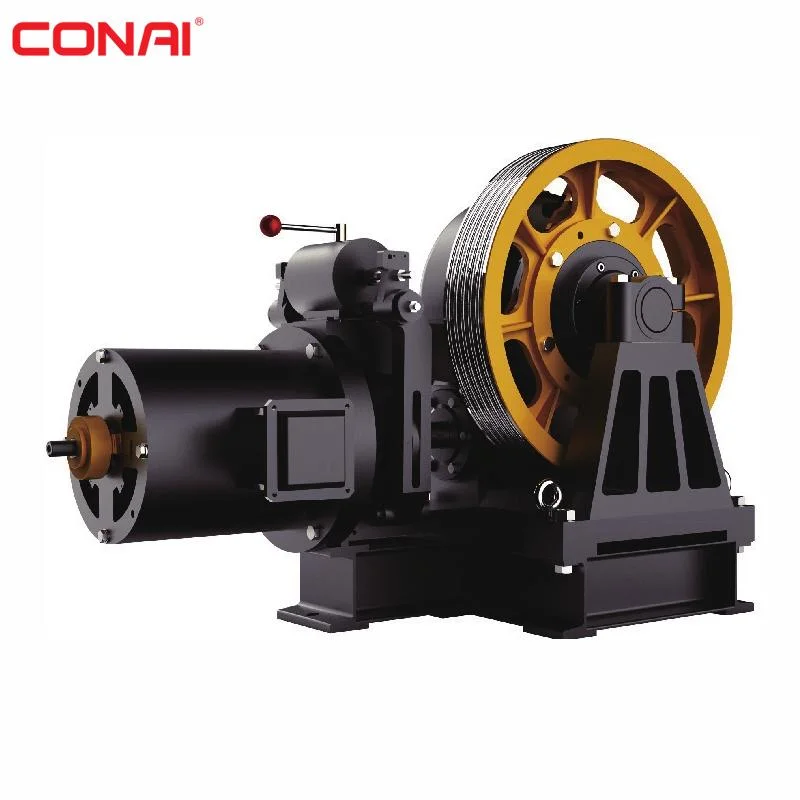 Elevator Parts Three-Phase Asynchronous Motor Elevator Gearless Traction Machine