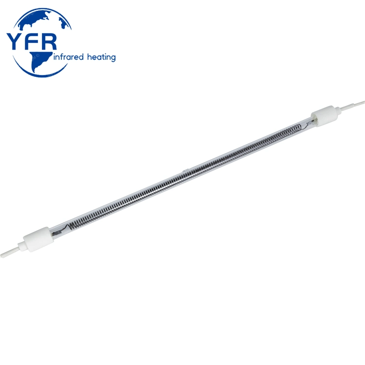 Tube de quartz halogène infrarouge de chauffage pour machine de moulage par soufflage PET 1500W