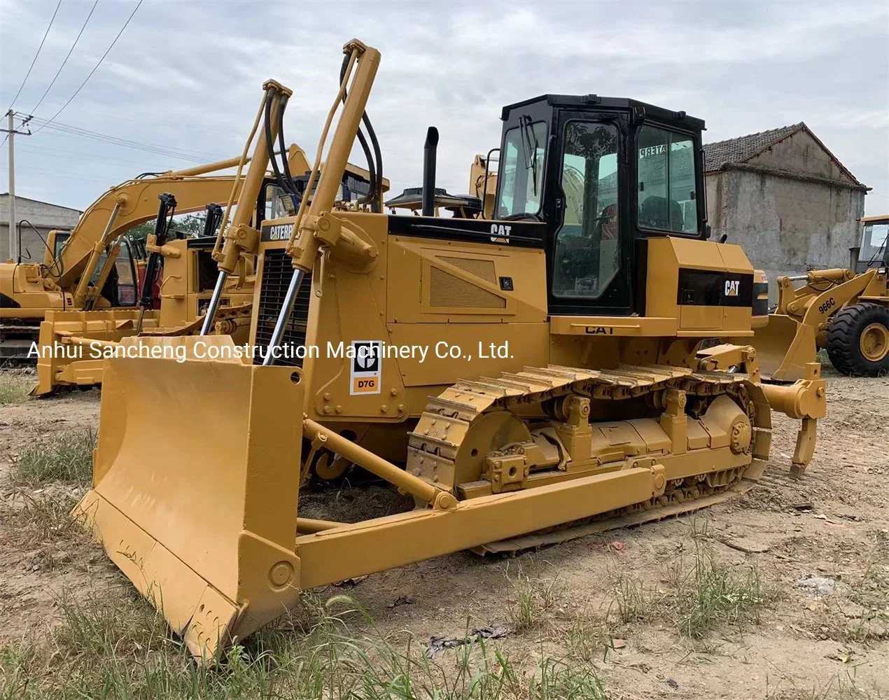 La alta eficiencia utilizado Cat Construcción D7g Bulldozer de oruga de la máquina de movimiento de tierra