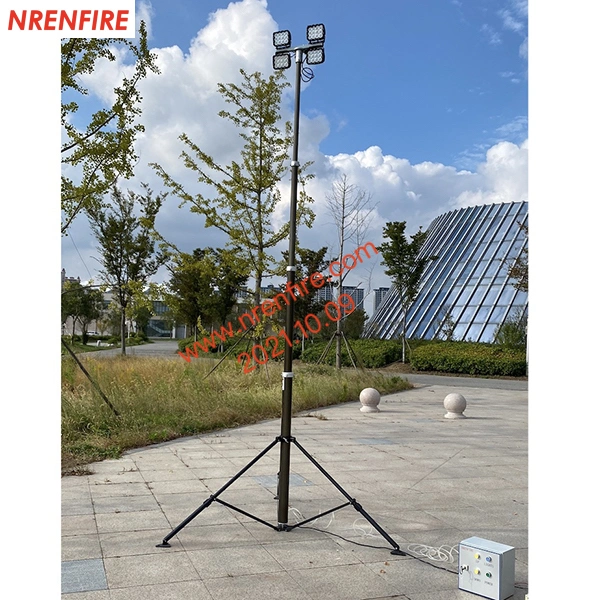 Pneumatic Telescopic Mast Light-4.2m Pneumatic Mast, Tripod Mounted-Fire Fighting Lighting