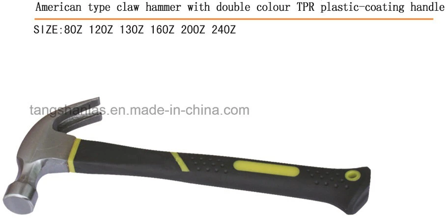 Hammer hochwertiger Kralle Hammer mit Kunststoffbeschichtungsgriff