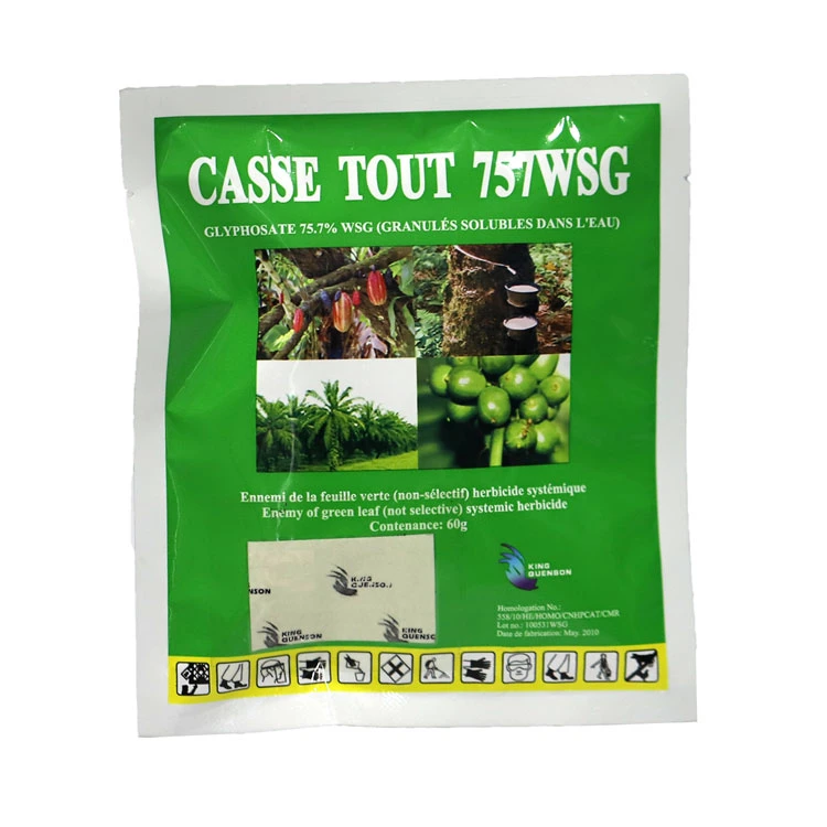King Quenson Fao Top Quality Glyphosate 75.7%Wsg Pesticide Supplier