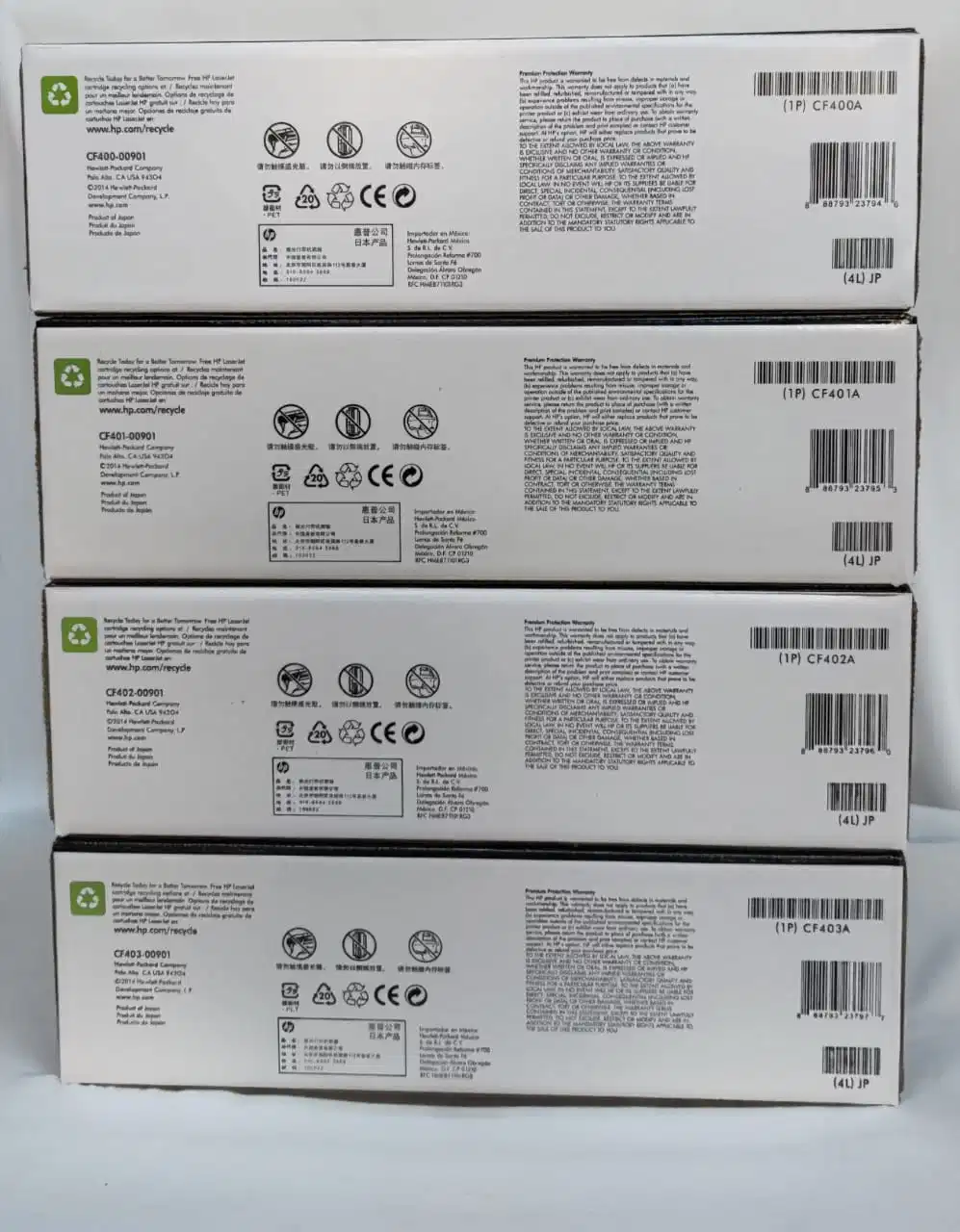 Grade a Toner Cartridge 201A Color Toner CF400A CF401A CF402A CF403A