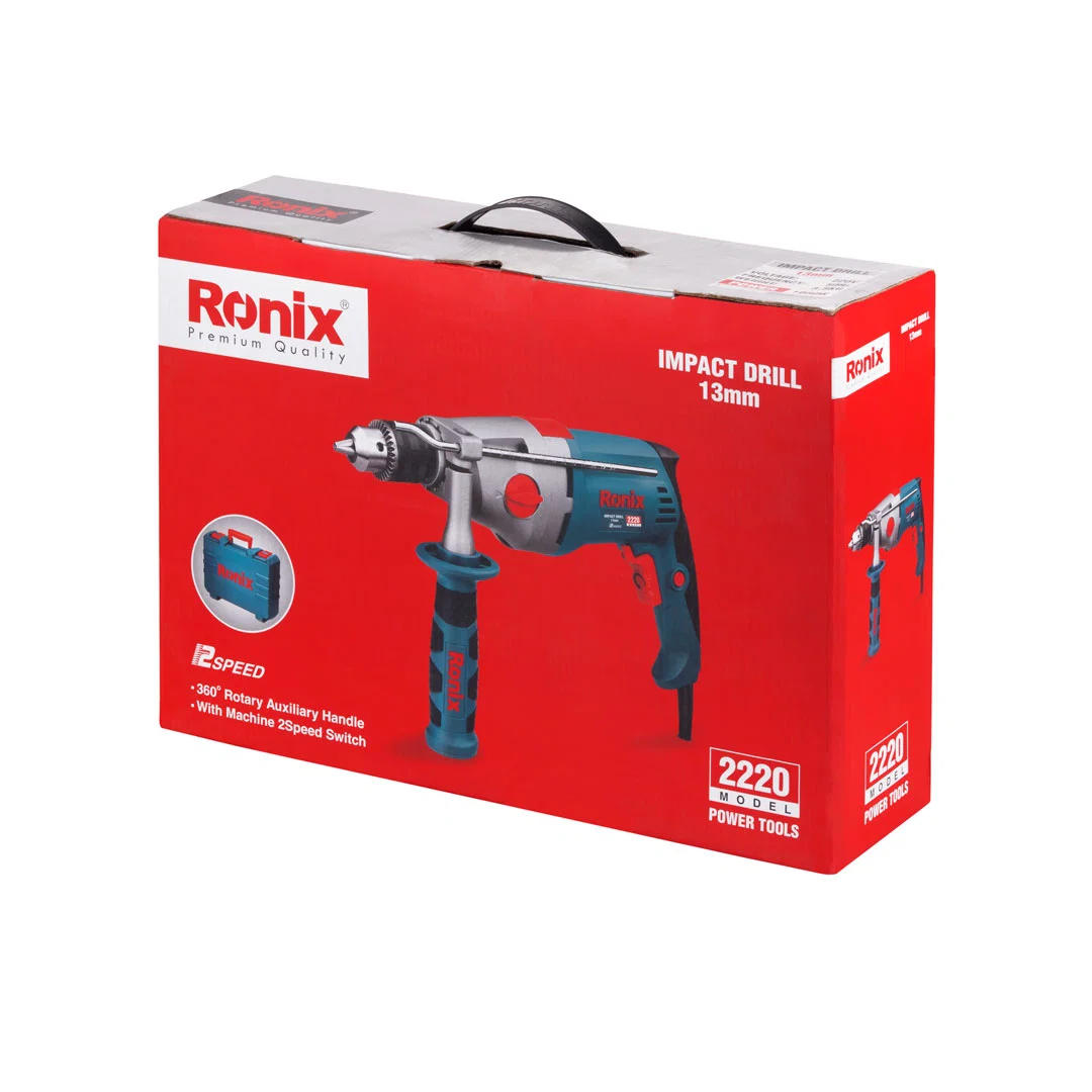 Ronix 2220 Tools Bohrmaschine 13mm Schlüsselfutter Schlagbohrmaschine Maschine Elektrowerkzeug 220V 50Hz Schlagbohrmaschine