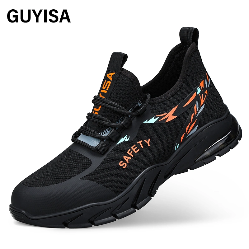 Guyisa Marke Männer akzeptable Custom Sicherheitsschuhe Outdoor Sport Stahl Zehenschutzschuhe Für Das Wandern