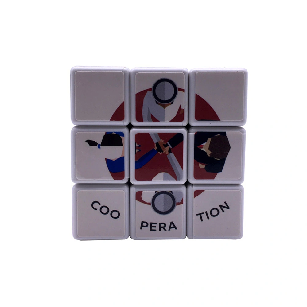 ABS Color Printed Square Puzzle Magic Cube