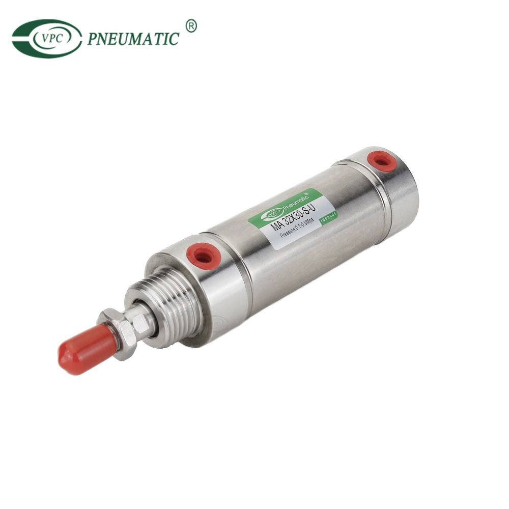 32mm Bore Stainless Steel Round Pneumatic Cylinders for Food Industry