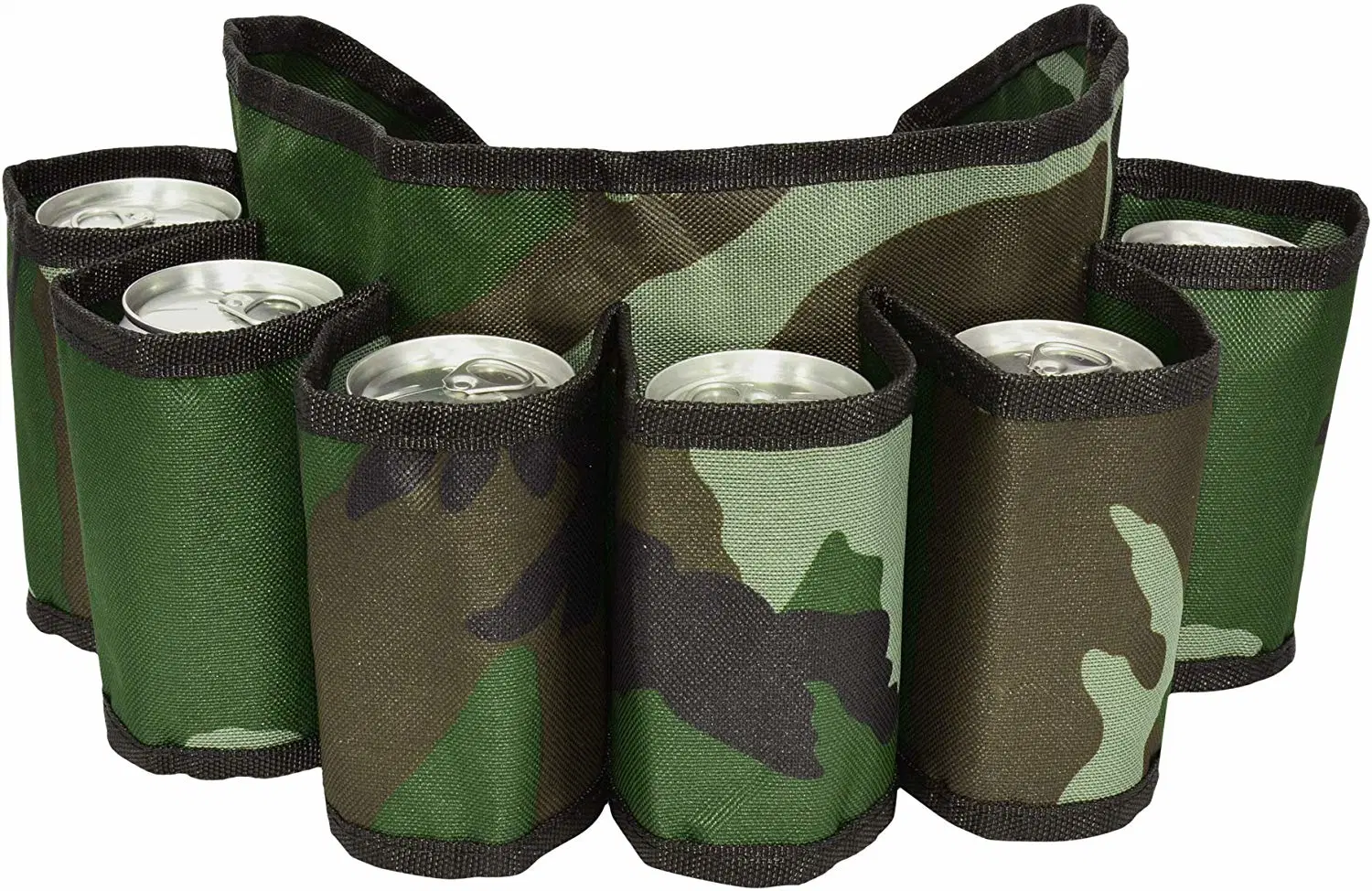 Adjustable Beer Belt Holder Beer & Soda Can Holster Belt, Holds 6 Beverages Canned Drinks Waist Pack Bar Tools Esg13096