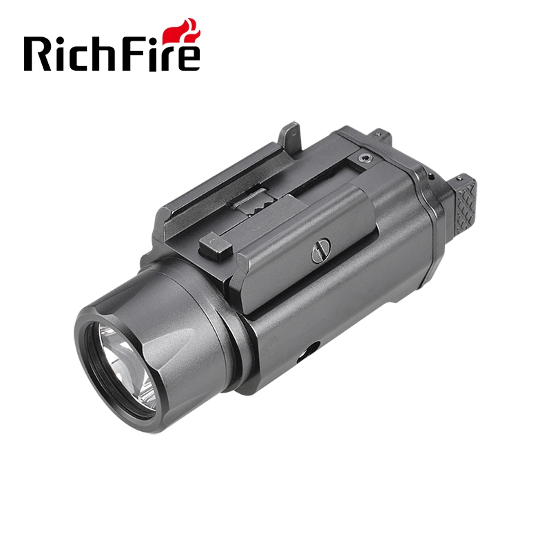 Slide Mount Mcc Weapon Flashlight Rechargeable Tactical Rail for Gun