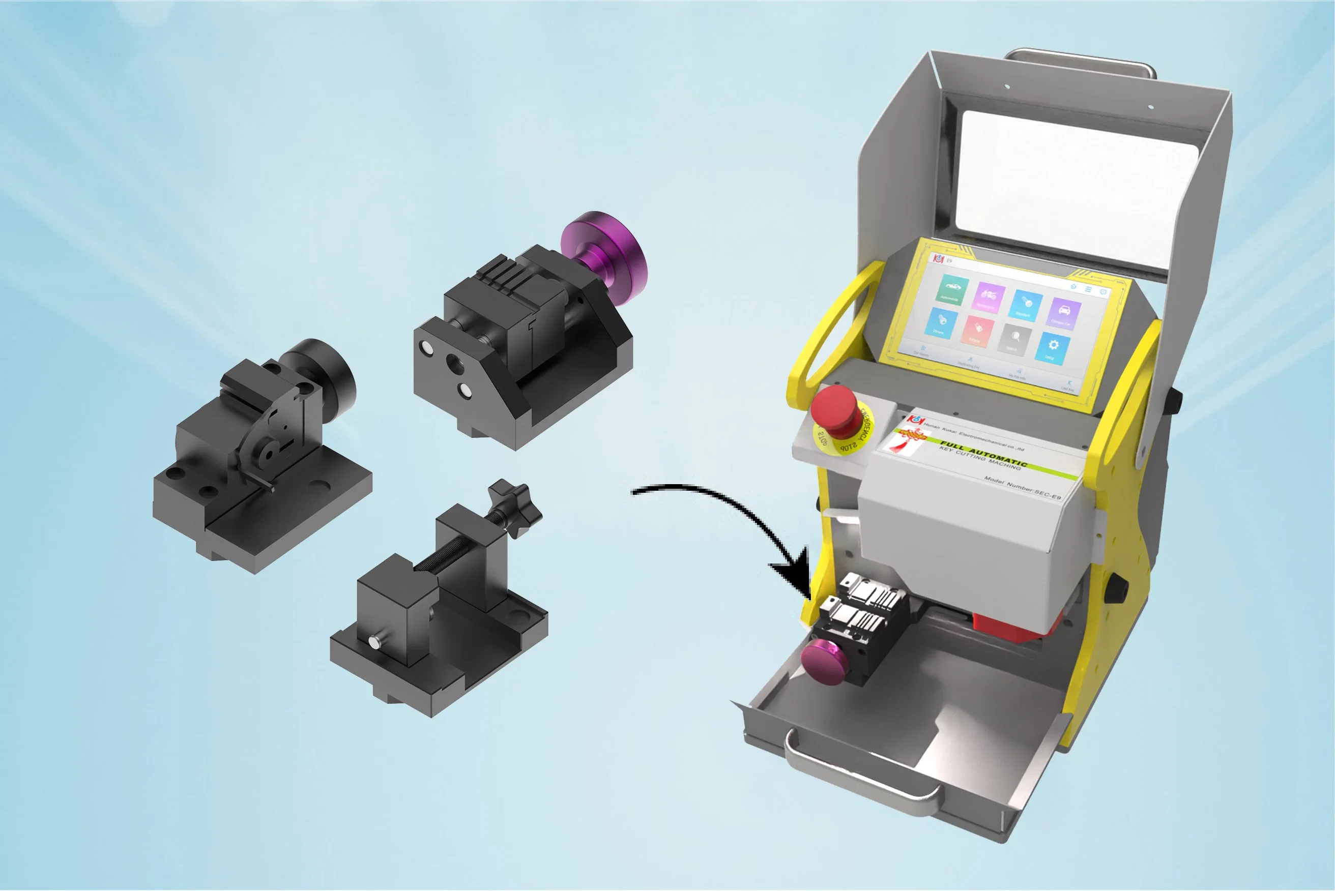 Universal Used Modern Computerized Sece9 Used Locksmith Tools