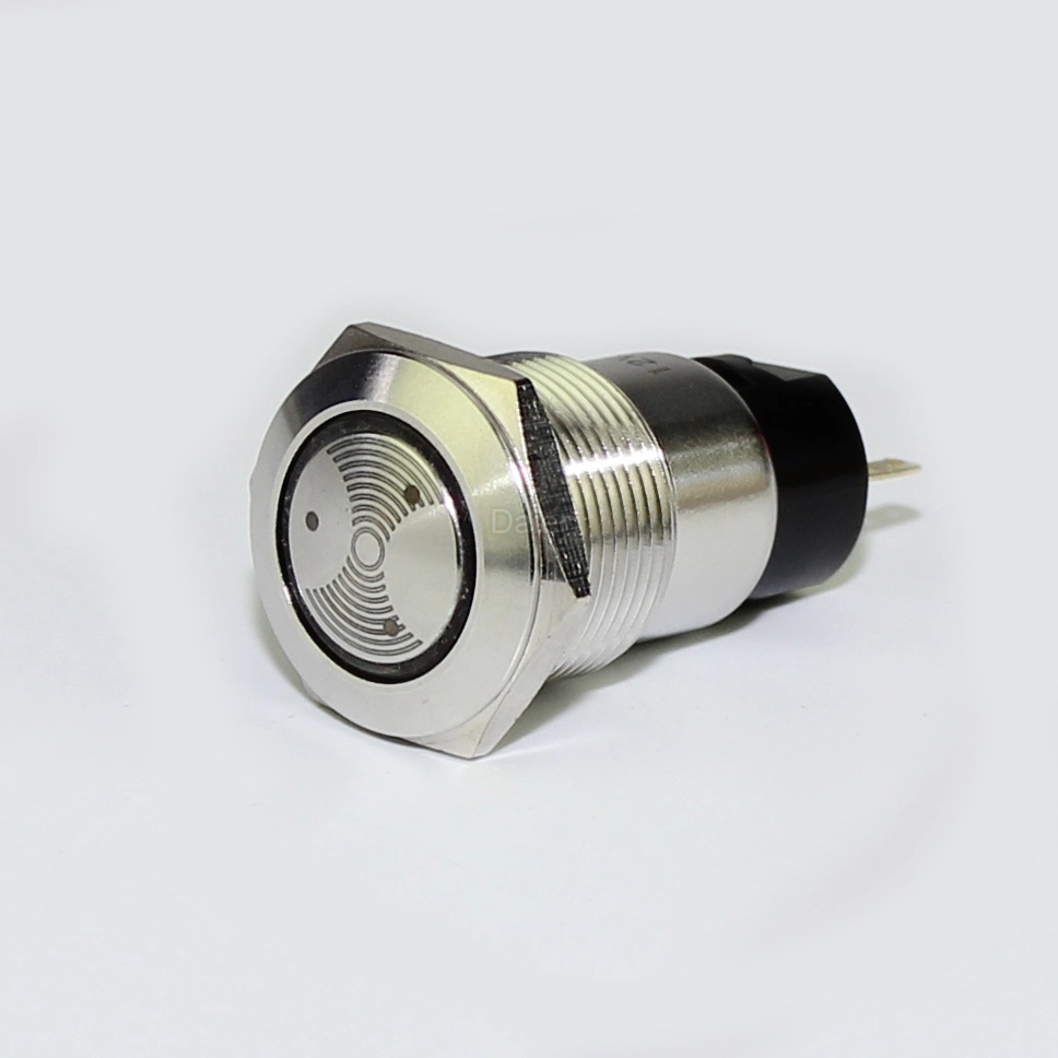 19mm Anti Vandal Stainless Steel Metal Buzzer Push Button Switch