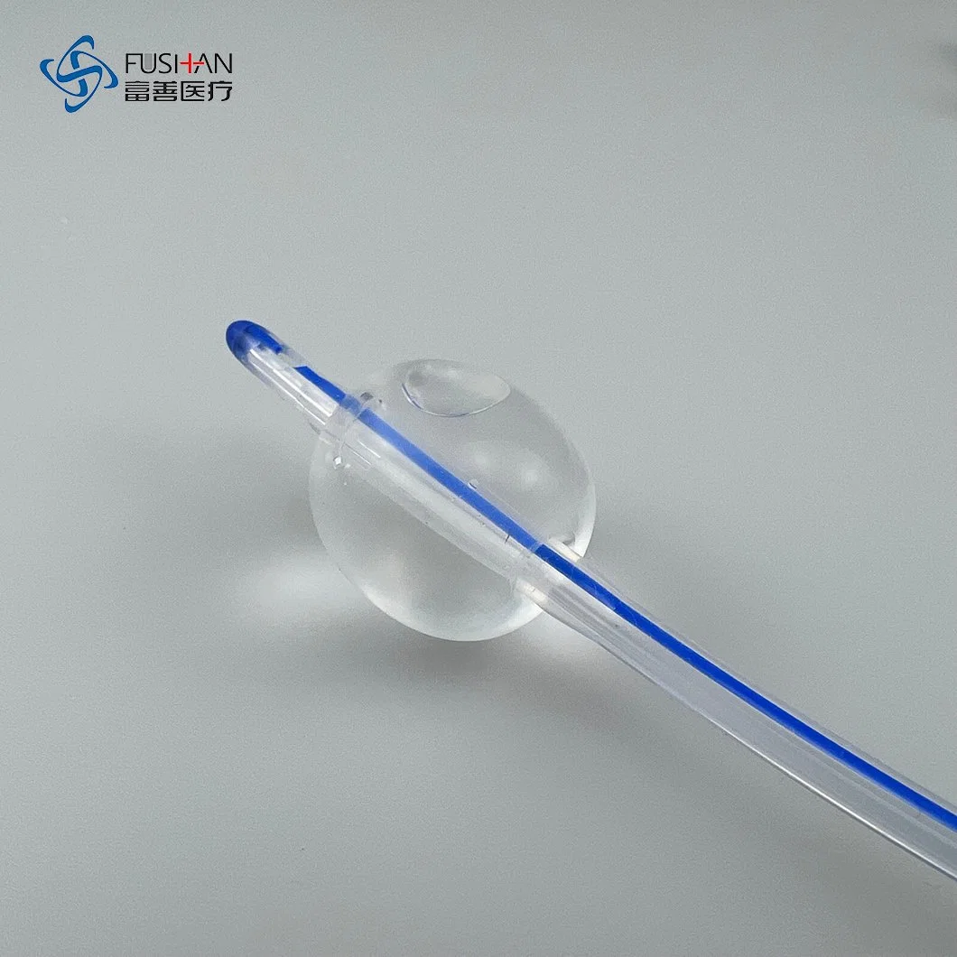 Pure transparente de silicona médica de 2 vías Foley globo sonda uretral para la Bolsa de orina de pacientes pediátricos y adultos de tamaño, con CE y ISO 13485