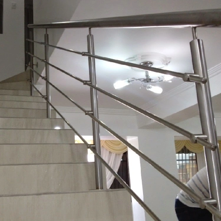 PVC Handrail Stainless Steel Solid Rod Balustrade Square Bar Railing Cable Railing for Staircase