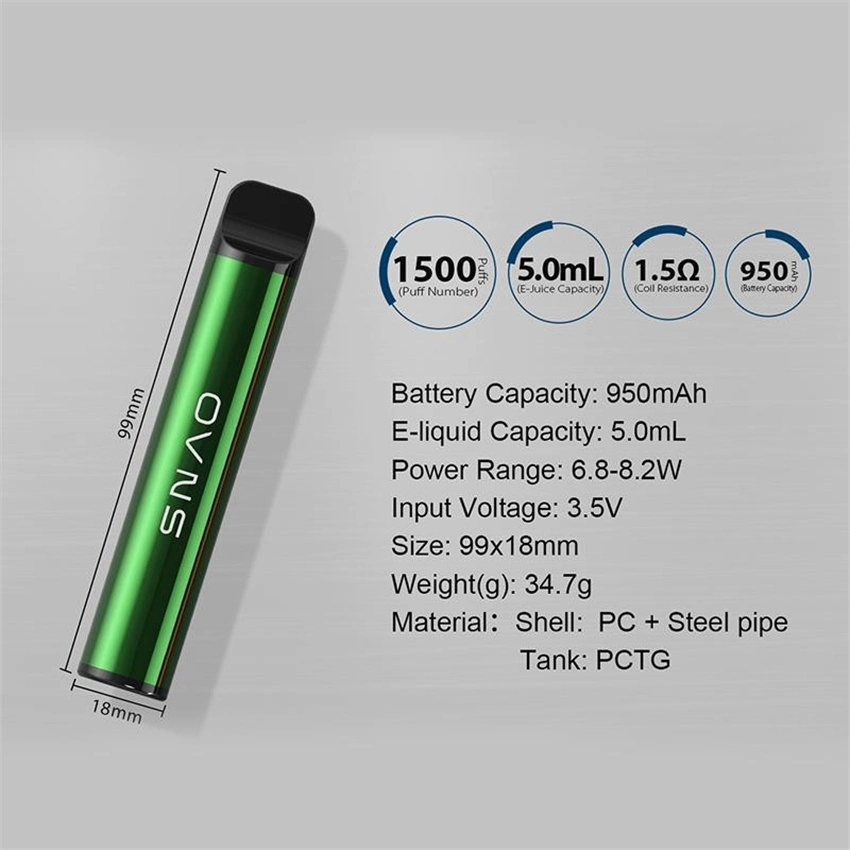 2023 Hot Selling Disposable/Chargeable Vape 1500 Puffs Ovns XL