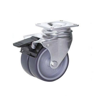 75mm Yellow Zinc Steel Caster for Aircraft Metal Trolley